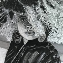 ‘That Look” - done in pastels and charcoal. Artes plásticas projeto de Phyllis Anne Taylor - 09.07.2021