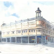 My project in Architectural Sketching with Watercolor and Ink course. Esboçado, Desenho, Pintura em aquarela, Ilustração arquitetônica, Sketchbook e Ilustração com tinta projeto de waiyoke - 07.07.2021