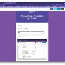 Weekly Google Workspace Tips & Tricks. Un proyecto de Educación y Marketing de Chanel Greco - 09.07.2021