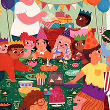 Party Scene. Un proyecto de Ilustración tradicional de Maddy Vian - 09.07.2021