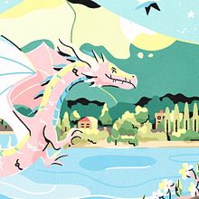 Fuji . Traditional illustration, Creativit, Digital Illustration, and Digital Drawing project by Gosia Grodzka - 07.07.2021