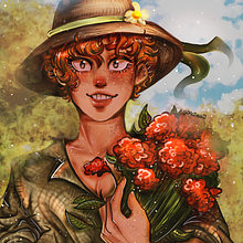 My project in Digital Fantasy Portraits with Photoshop course. Traditional illustration, Drawing, Digital Illustration, Portrait Drawing, Digital Drawing, and Digital Painting project by Natalie Spada - 04.19.2021