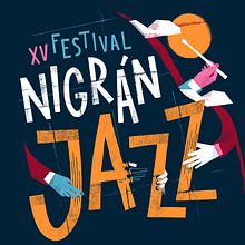 Nigrán Jazz. Un proyecto de Diseño, Ilustración tradicional, Diseño de carteles y Lettering de David Sierra Martínez - 09.07.2021