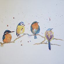 Mi Proyecto del curso: Acuarela artística para ilustración de aves. Un progetto di Pittura ad acquerello, Illustrazione tradizionale, Disegno realistico e Illustrazione naturalistica di Begoña Cruz López - 01.08.2021