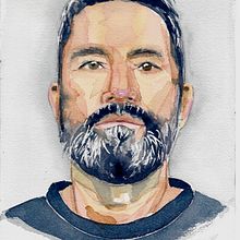 My project in Artistic Portrait with Watercolors course. Fine Arts, Painting, Watercolor Painting, and Portrait Drawing project by brecko - 07.09.2021