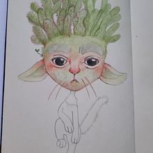 Meowculent: a weird cactus study . Un projet de Illustration traditionnelle , et Conception de personnages de Eva Russo - 10.07.2021