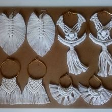 Mi Proyecto del curso: Joyería en macramé. Un progetto di Artigianato, Design di gioielli, Fiber Art e Macramè di Dora Cecilia Alvarez Escalona de Tatschner - 10.06.2021