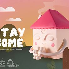Stay home vinyl toy. Art To, s, Art Direction, Sculpture, and Character Design project by javiergonzalezburgos - 07.10.2021