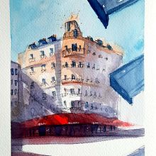Mi Proyecto del curso: Dibujo arquitectónico con acuarela y tinta. Un proyecto de Bocetado, Dibujo, Pintura a la acuarela, Ilustración arquitectónica, Sketchbook e Ilustración con tinta de Nathalia Medina Méndez - 09.07.2021