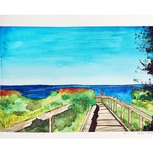 Phillip Island, Victoria Australia. Watercolor Painting project by laydeh - 06.14.2021