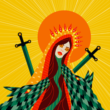 The bright bride of the sky. Traditional illustration, and Digital Illustration project by Johanna - 04.24.2021