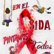 En el Sida pintamos todos.. Traditional illustration, Advertising, and Editorial Design project by Patricia Montes - 12.06.2019