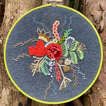 Mi Proyecto del curso: Técnicas avanzadas de bordado: puntadas y composiciones con volumen. Embroider, and Textile Design project by Ana Saldarriaga - 07.11.2021