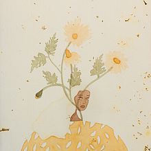 Estudo de tingimento natural. Ilustração tradicional, e Artes plásticas projeto de Geovana Côrtes - 11.07.2021