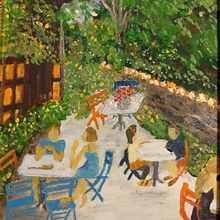 Table for Two for Me and You. Un proyecto de Ilustración tradicional de Maggie French - 11.07.2021
