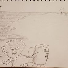 Random pages from my sketch books. Narrative, and Sketchbook project by Janine Ween - 07.12.2021
