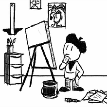Starving Artist. Un projet de Animation, Animation de personnages, Animation 2D, Dessin, Stor , et telling de gozie10 - 12.07.2021