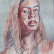 Mi Proyecto del curso: Retrato artístico en acuarela. Un proyecto de Bellas Artes, Pintura, Pintura a la acuarela y Dibujo de Retrato de Juan Pan García - 12.07.2021
