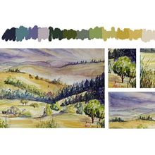 Paysages naturels à l’aquarelle Ein Projekt aus dem Bereich Bildende Künste, Malerei und Aquarellmalerei von Anne-Marie FOURNIER - 12.07.2021