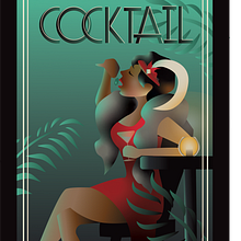 Dirty Martini. Ilustração tradicional, Artes plásticas, Design de cartaz e Ilustração digital projeto de Amanda Hooser - 12.07.2021