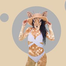 deer girl. Un proyecto de Diseño gráfico, Retoque fotográfico e Ilustración digital de Alex Faz - 09.07.2021