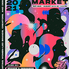 Posters ATLANTA STREETWEAR MARKET 2021. Un proyecto de Ilustración tradicional y Diseño de carteles de Jordy García Paredes - 12.07.2021