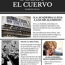 El cuervo || Portada del volumen 1 (Academia Corvus). Editorial Design project by Eline Ramirez - 07.12.2021