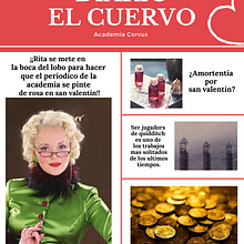 El cuervo || Portada del volumen 3 (Academia Corvus). Editorial Design project by Eline Ramirez - 07.12.2021