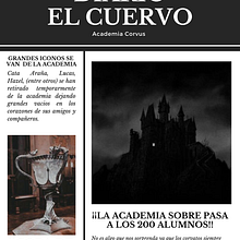 El cuervo || Portada del volumen 4 (Academia Corvus). Editorial Design project by Eline Ramirez - 07.12.2021