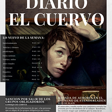 El cuervo || Portada del volumen 10 (Academia Corvus). Editorial Design project by Eline Ramirez - 07.12.2021