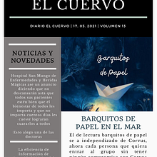El cuervo || Portada del volumen 12 (Academia Corvus). Editorial Design project by Eline Ramirez - 07.12.2021