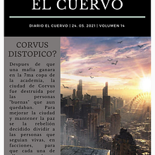 El cuervo || Portada del volumen 14 (Academia Corvus). Editorial Design project by Eline Ramirez - 07.12.2021