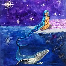 Técnicas de acuarela para ilustraciones de ensueño: The Etoile and the Whale. Traditional illustration, Drawing, Watercolor Painting, and Editorial Illustration project by Pilar M. Berumen - 08.07.2021