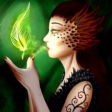 Mi Proyecto del curso: Retratos digitales de fantasía con Photoshop. Projekt z dziedziny Trad, c, jna ilustracja,  R, sunek, Ilustracja c, frowa, Portret, R, sunek c, frow, Malarstwo c i frowe użytkownika Victoria Patlán - 12.07.2021