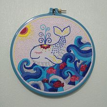 Mi Proyecto del curso: Teoría del color para proyectos textiles. Embroider, and Color Theor project by Caroline Cea Curimilla - 07.12.2021