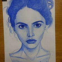 Meu projeto do curso: Introdução ao desenho de retrato(técnica com tinta). Projekt z dziedziny Trad, c, jna ilustracja,  Malarstwo, Rzeźba, Sketching, Kreat, wność, R, sunek ołówkiem,  R i sunek użytkownika Larissa Medeiros de Souza - 13.07.2021