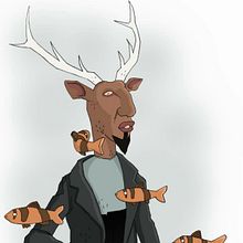 Deer Man. Un progetto di Illustrazione tradizionale, Animazione, Character design, Fumetto, Animazione di personaggi, Arte concettuale, Illustrazione infantile, Instagram, Sketchbook e Illustrazione con inchiostro di Ali Hajian - 13.07.2021