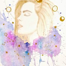Mi Proyecto del curso: Retrato ilustrado en acuarela. Un proyecto de Ilustración tradicional, Bellas Artes, Pintura, Dibujo, Pintura a la acuarela, Dibujo de Retrato y Dibujo artístico de Bianca Orion Zanetti - 16.11.2020