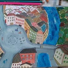 My project in Pictorial Sketchbook with Gouache course. Traditional illustration, Sketching, Drawing, Architectural Illustration, Sketchbook, and Gouache Painting project by Naima Dell'Ava - 07.13.2021