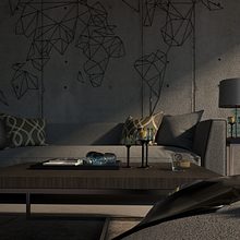 Diseño de Sala. Un proyecto de Diseño, 3D y Arquitectura de Heriberto Mitzi - 26.05.2021