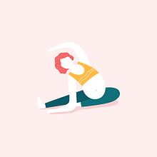 Ilustraciones / Yoga. Design, Traditional illustration, Character Design, Graphic Design, Digital Illustration, Digital Drawing, and Pattern Design project by Nati Sanchez - 07.14.2021