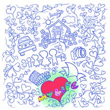 My project in Doodle-Style Vector Illustration course. Un proyecto de Ilustración tradicional, Ilustración vectorial e Ilustración digital de N G - 14.07.2021