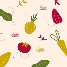 Diseño de identidad / Ganas Veganas: Alimentación Viva y Fermento. Design, Graphic Design, Br, ing, Identit, Vector Illustration, Pattern Design, Packaging, Digital Illustration, and Creativit project by Nati Sanchez - 07.14.2021