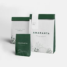 Diseño de identidad / Amaranta: Cocina Natural. Design, Graphic Design, Br, ing, Identit, Pattern Design, Vector Illustration, Traditional illustration, and Digital Illustration project by Nati Sanchez - 07.14.2021