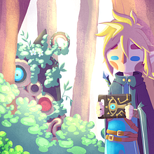 The Legend Of Zelda: Breath Of The Wild Ein Projekt aus dem Bereich Design, Traditionelle Illustration, Digitale Illustration, Zeichnung, Kinderillustration, Concept Art, Digitale Malerei, Stor, telling und Design für Videospiele von Denise Vella Montejano - 14.07.2021