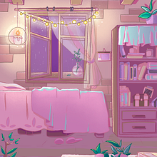 Witch's room. Design, Drawing, Digital Drawing, Digital Illustration, Concept Art, Children's Illustration, Editorial Design, Traditional illustration, and Artistic Drawing project by Denise Vella Montejano - 07.14.2021