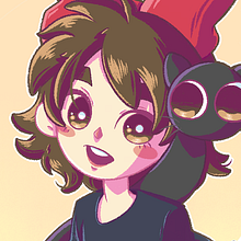 Jiji and Kiki - Studio Ghibli Ein Projekt aus dem Bereich Design, Zeichnung, Digitale Zeichnung, Traditionelle Illustration, Digitale Illustration, Manga, Editorial Illustration und Kinderillustration von Denise Vella Montejano - 14.07.2021