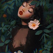 Serene conceptual illustration . Traditional illustration, Digital Illustration, and Concept Art project by Eunice Adeyi - 04.27.2021