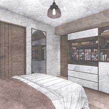 Dormitorio. Interior Design, Interior Architecture, and Architecture project by Barbara Lopez Lovera - 07.14.2021