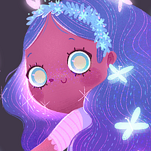 Menina Borboleta. Traditional illustration project by Brenda Bossato - 07.14.2021